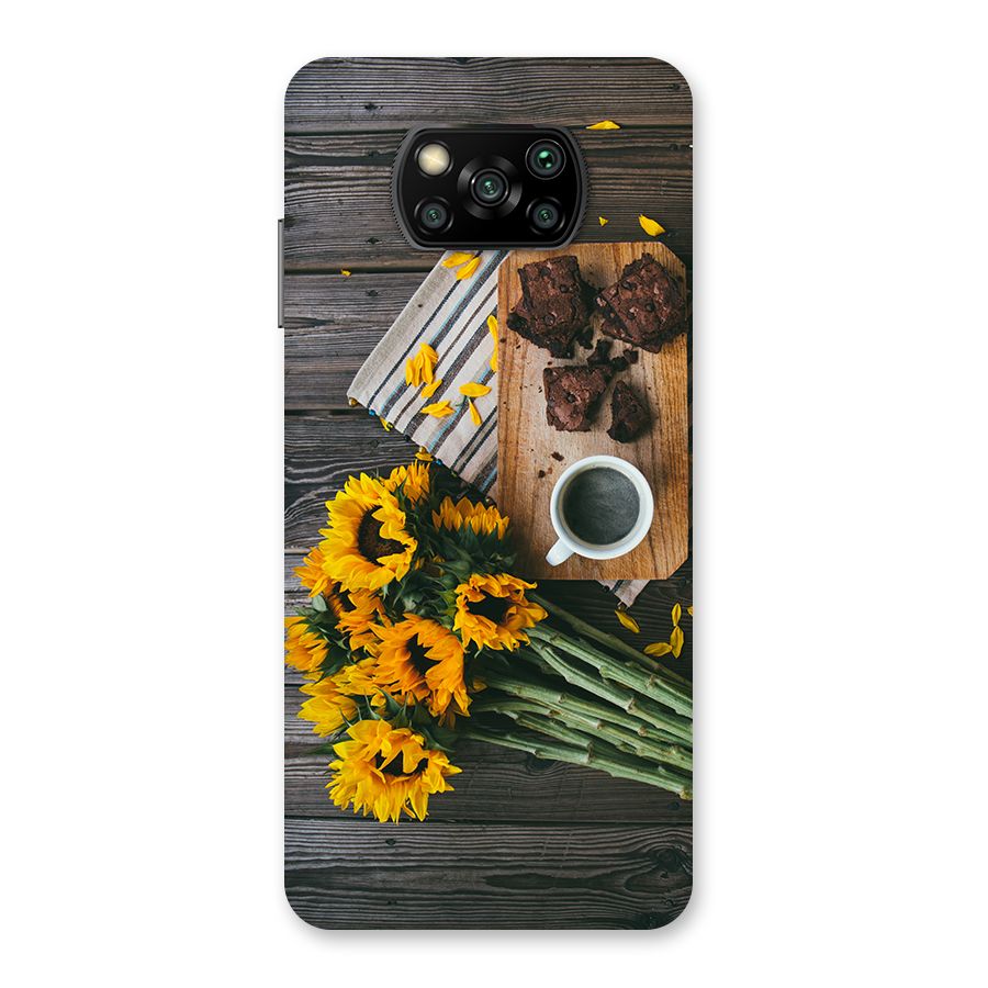 Coffee and Flowers Back Case for Poco X3