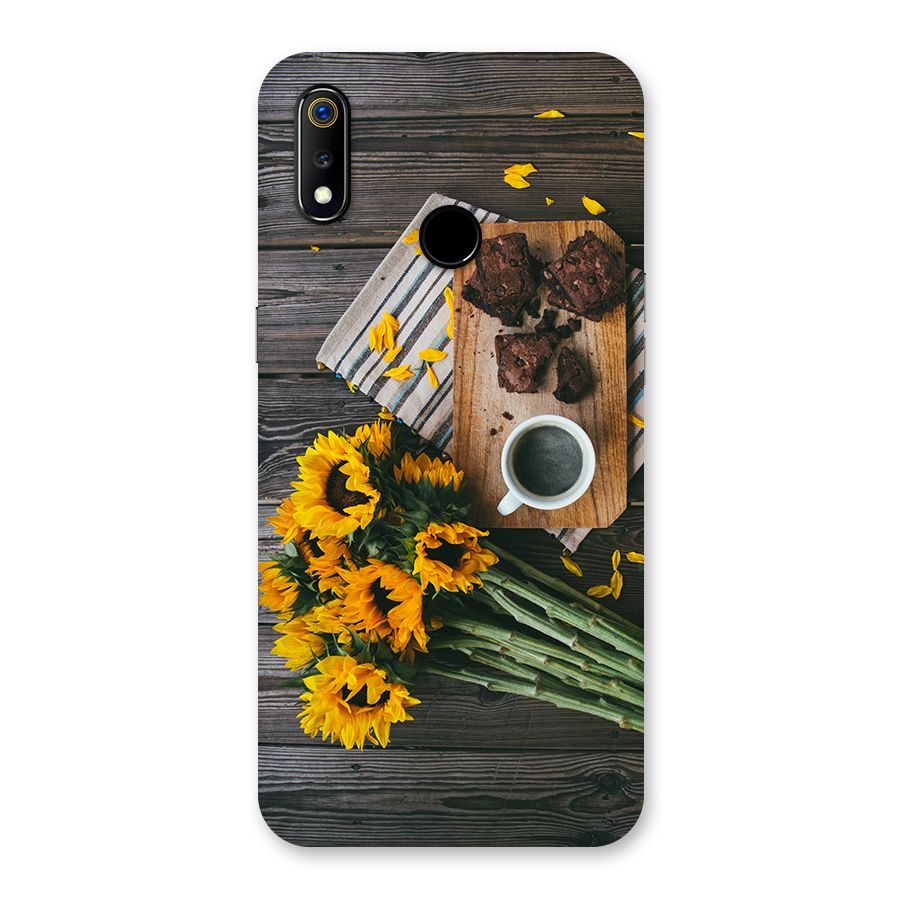 Coffee and Flowers Back Case for Realme 3
