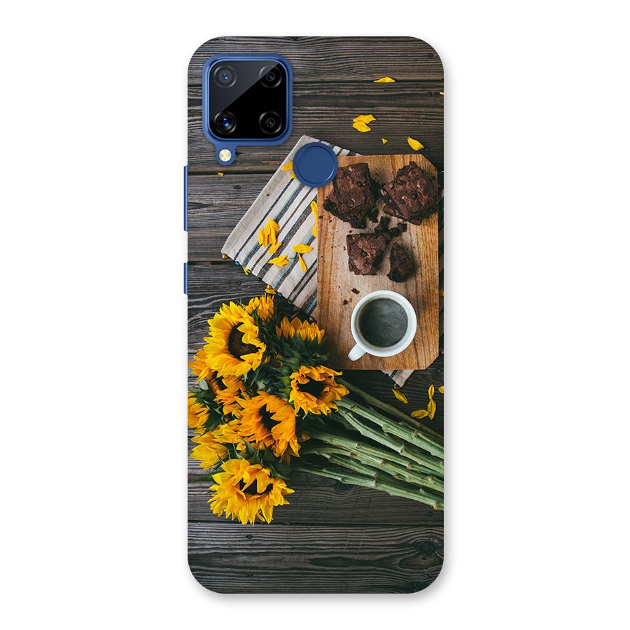 Coffee and Flowers Back Case for Realme C15