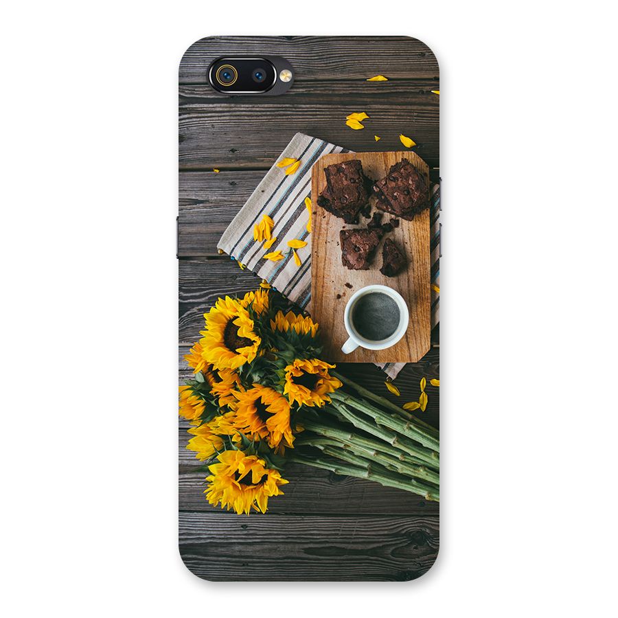 Coffee and Flowers Back Case for Realme C2