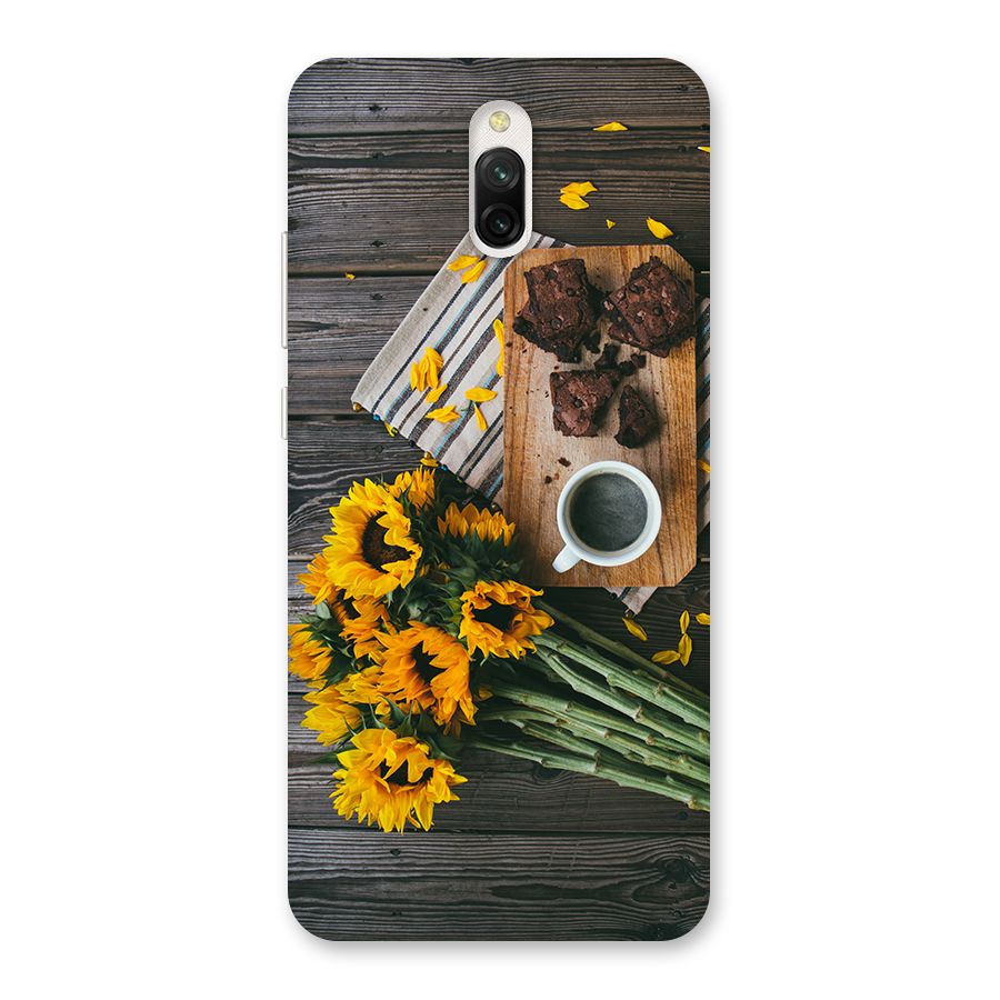 Coffee and Flowers Back Case for Redmi 8A Dual