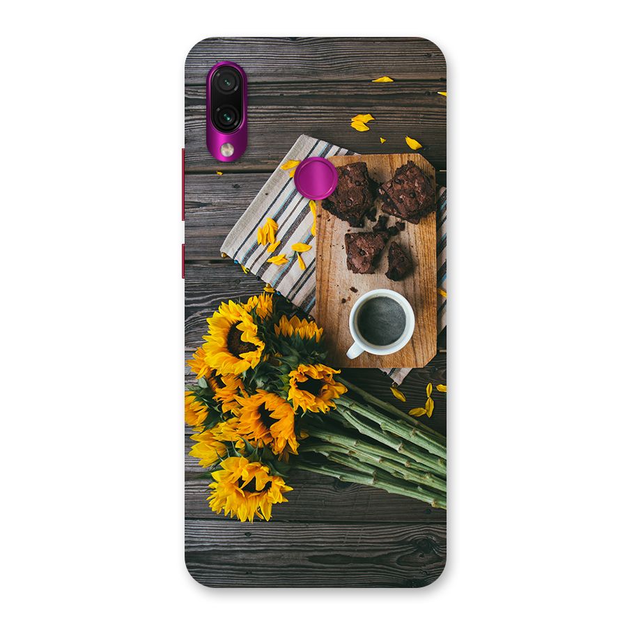 Coffee and Flowers Back Case for Redmi Note 7 Pro