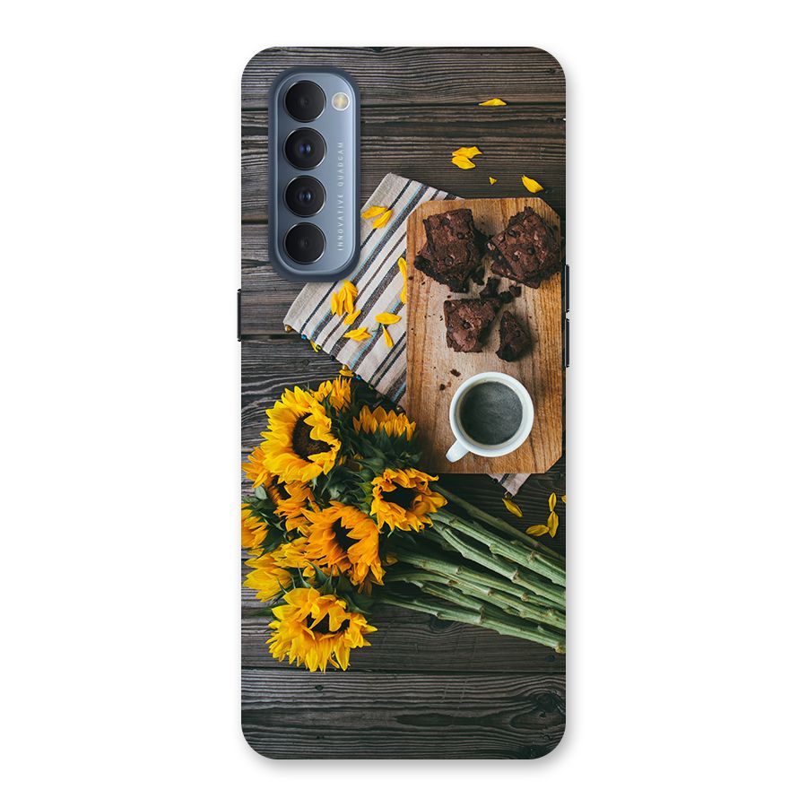 Coffee and Flowers Back Case for Reno4 Pro