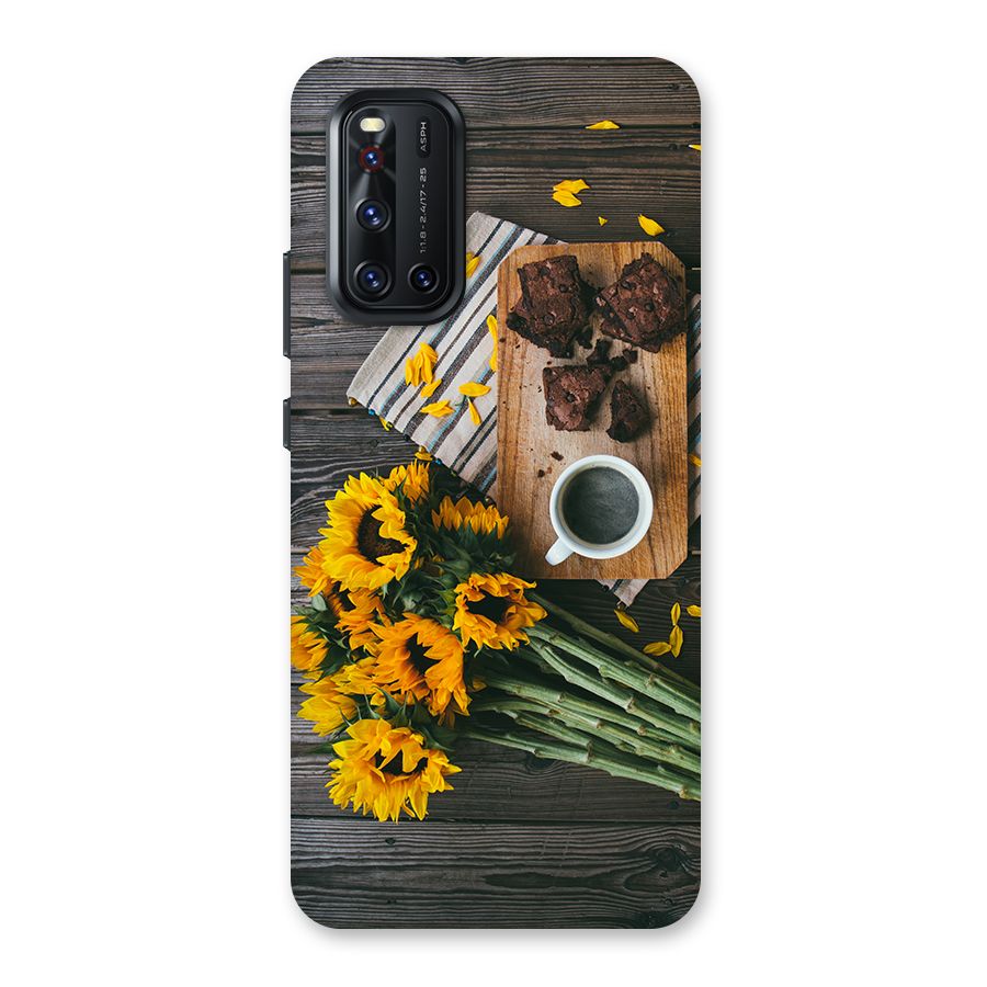 Coffee and Flowers Back Case for Vivo V19