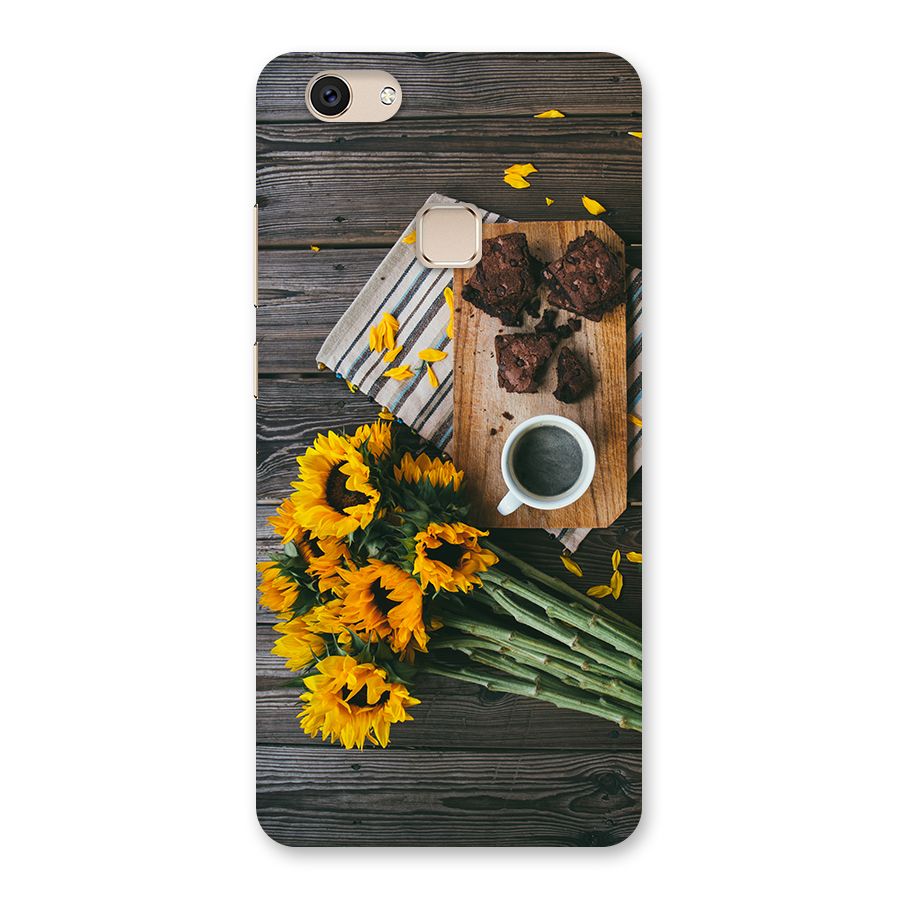 Coffee and Flowers Back Case for Vivo V7