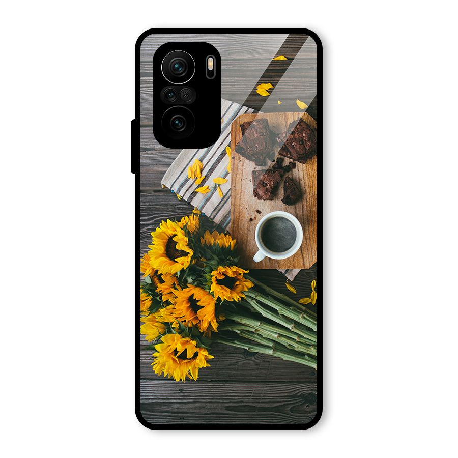 Coffee and Flowers Glass Back Case for Mi 11X Pro