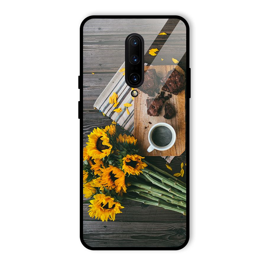 Coffee and Flowers Glass Back Case for OnePlus 7 Pro