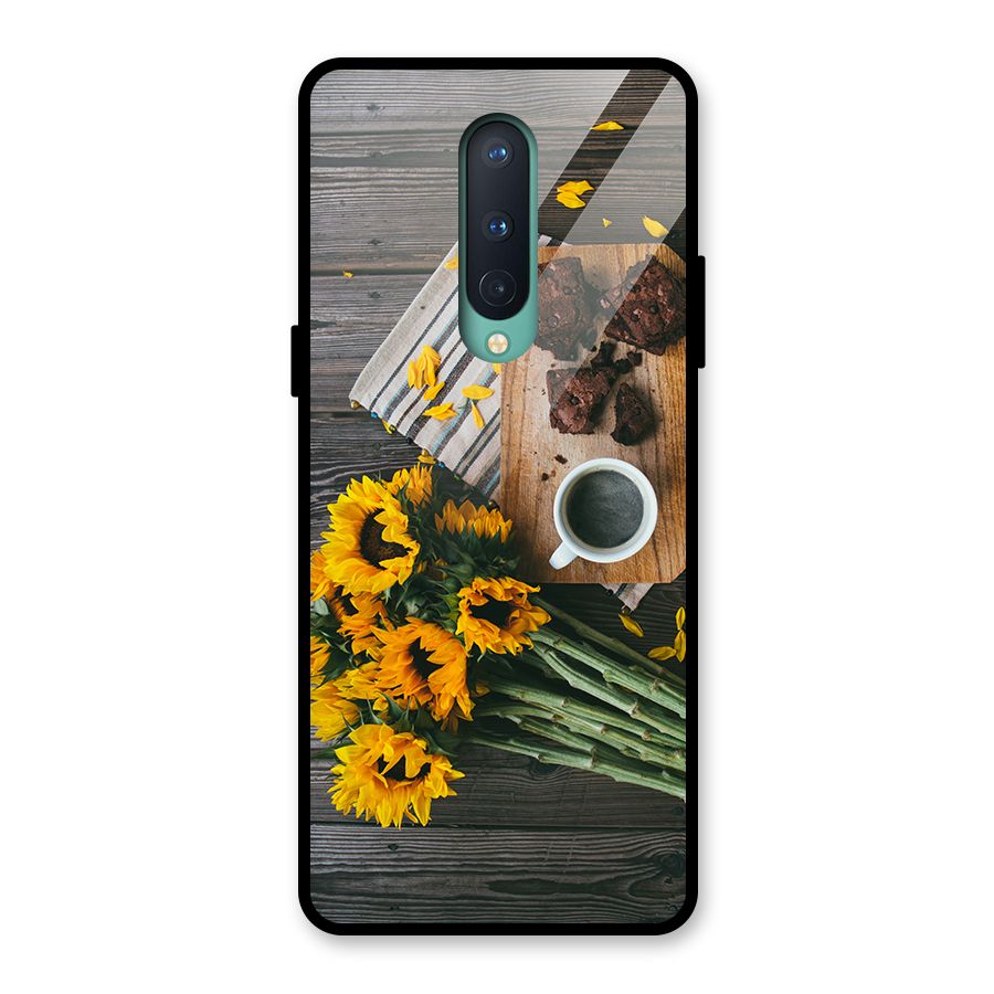 Coffee and Flowers Glass Back Case for OnePlus 8