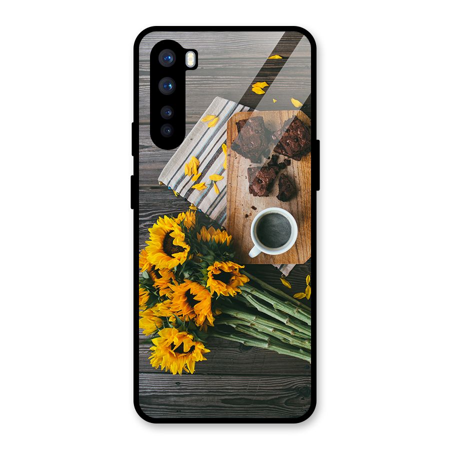 Coffee and Flowers Glass Back Case for OnePlus Nord
