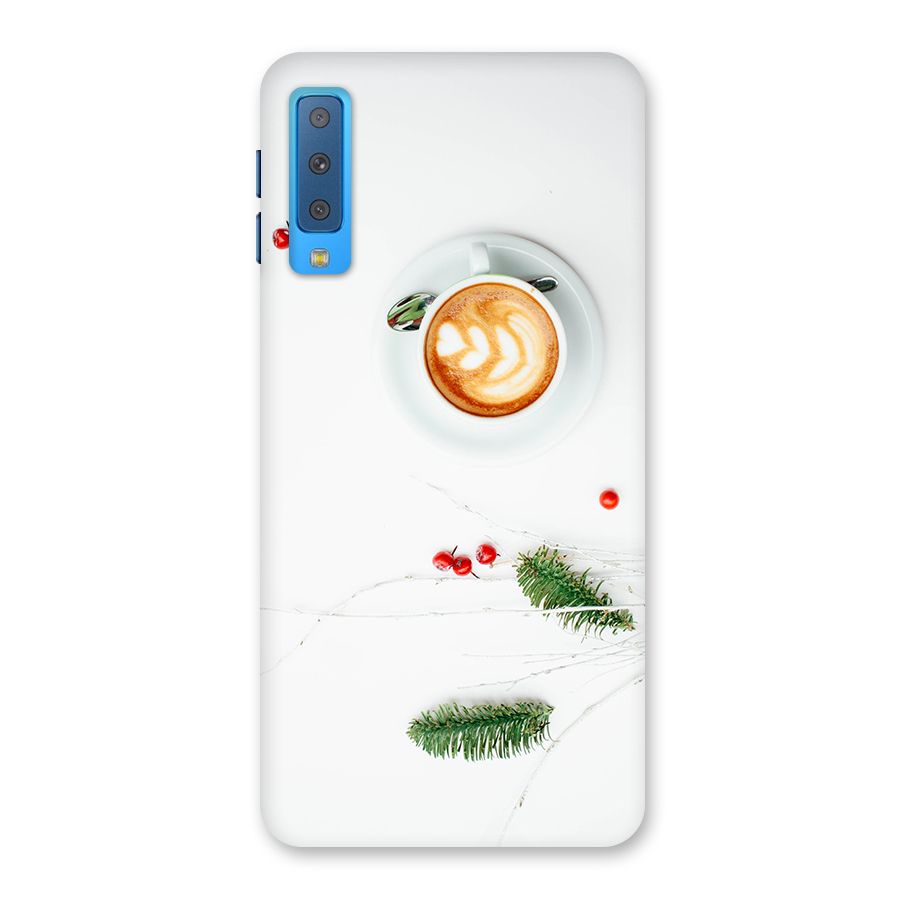Coffee and Leafs Back Case for Galaxy A7 (2018)