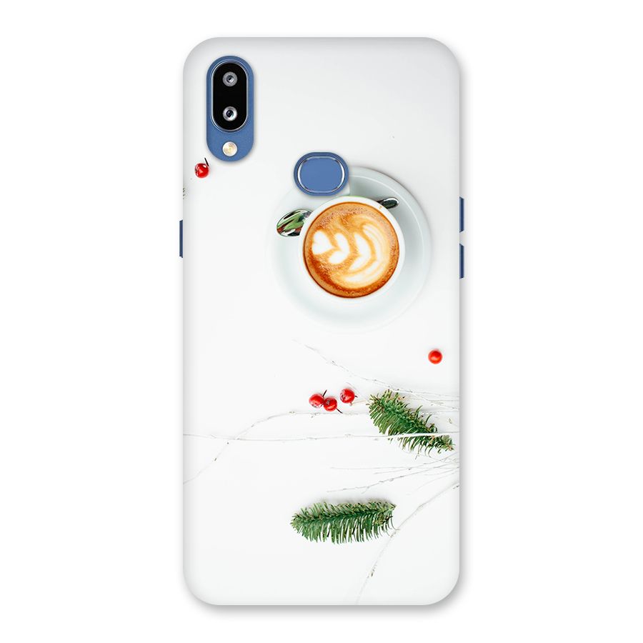 Coffee and Leafs Back Case for Galaxy M01s