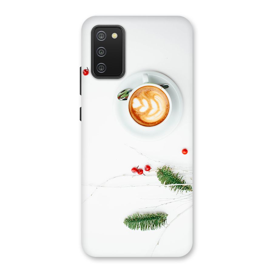 Coffee and Leafs Back Case for Galaxy M02s