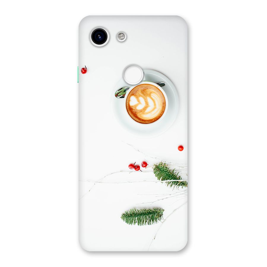 Coffee and Leafs Back Case for Google Pixel 3