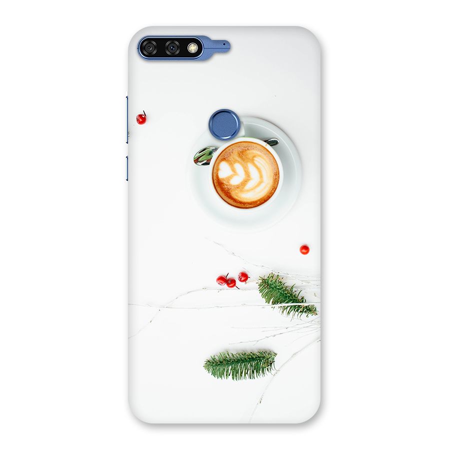 Coffee and Leafs Back Case for Honor 7C