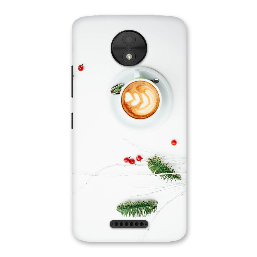 Coffee and Leafs Back Case for Moto C