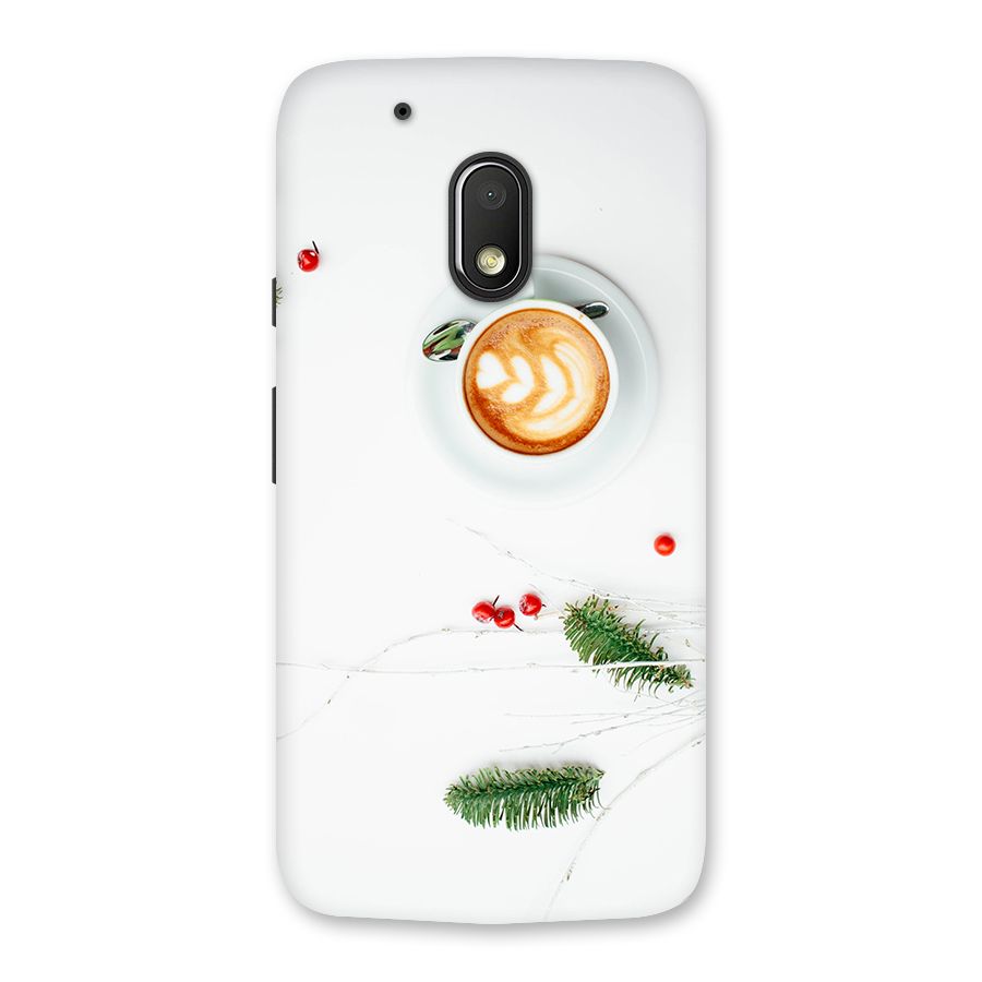 Coffee and Leafs Back Case for Moto G4 Play