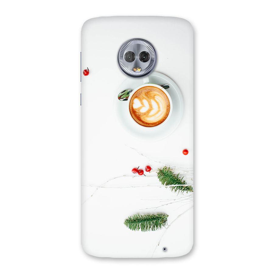 Coffee and Leafs Back Case for Moto G6 Plus