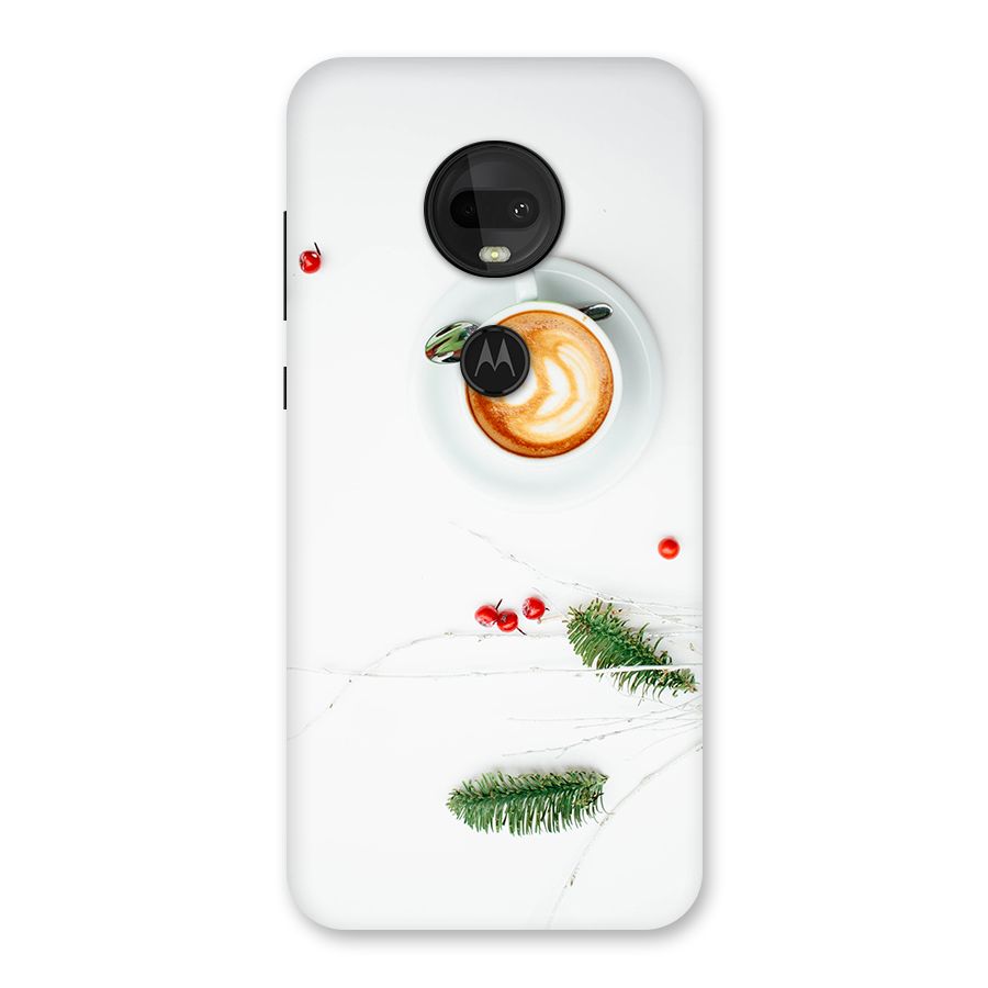 Coffee and Leafs Back Case for Moto G7