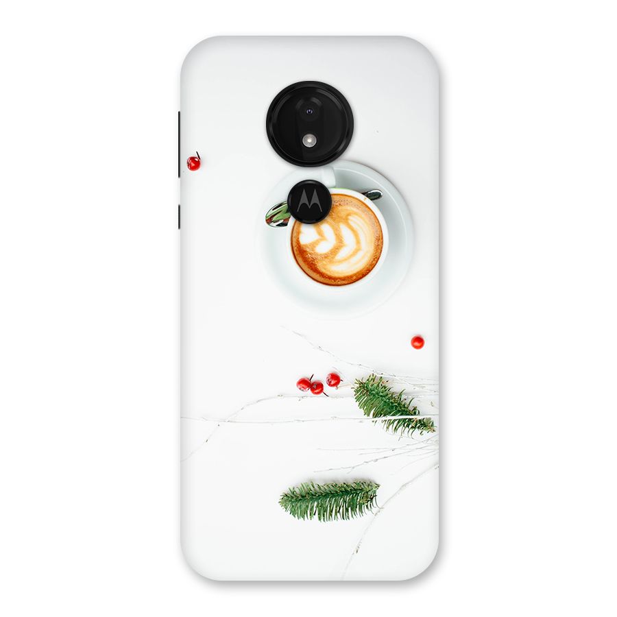 Coffee and Leafs Back Case for Moto G7 Power