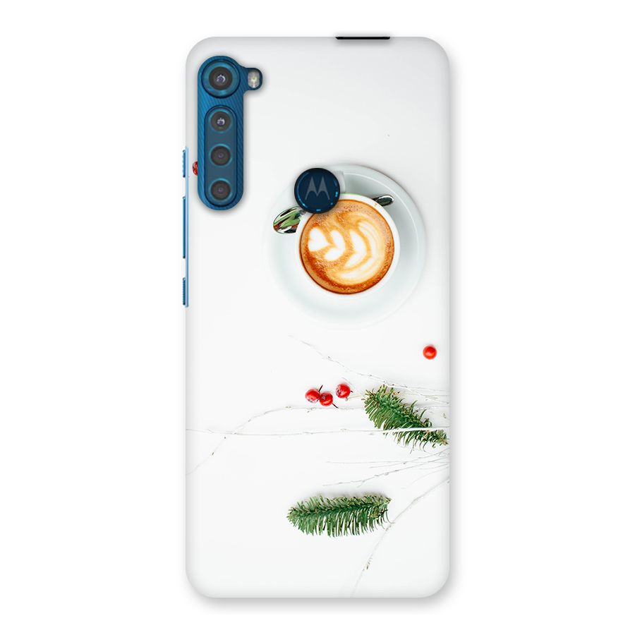 Coffee and Leafs Back Case for Motorola One Fusion Plus