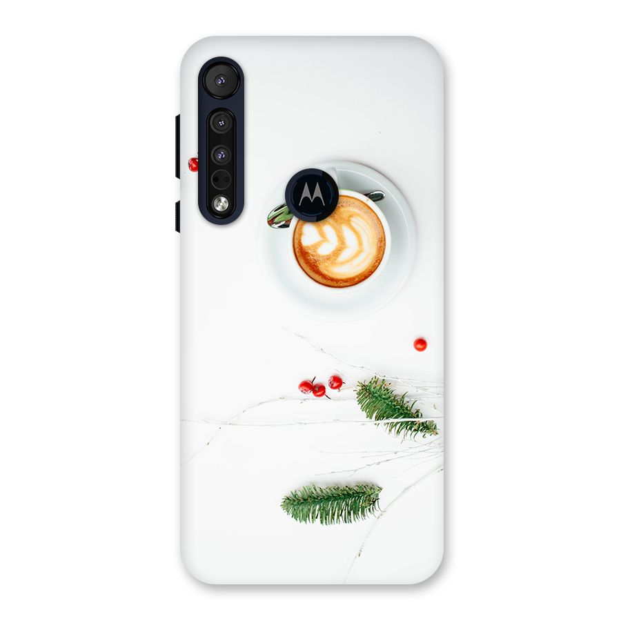 Coffee and Leafs Back Case for Motorola One Macro