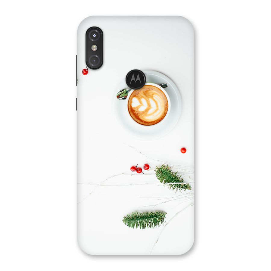 Coffee and Leafs Back Case for Motorola One Power