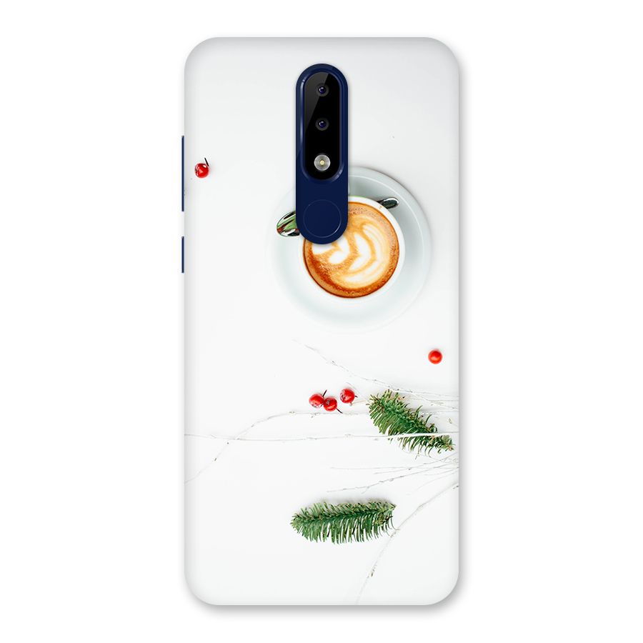 Coffee and Leafs Back Case for Nokia 5.1 Plus