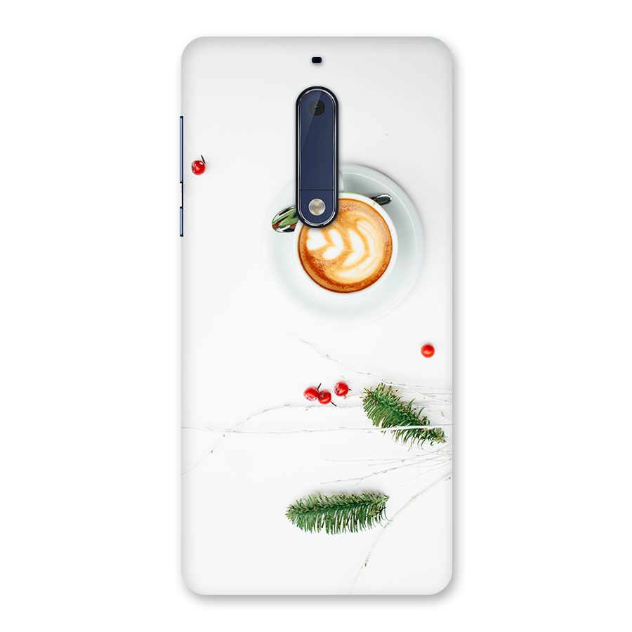 Coffee and Leafs Back Case for Nokia 5