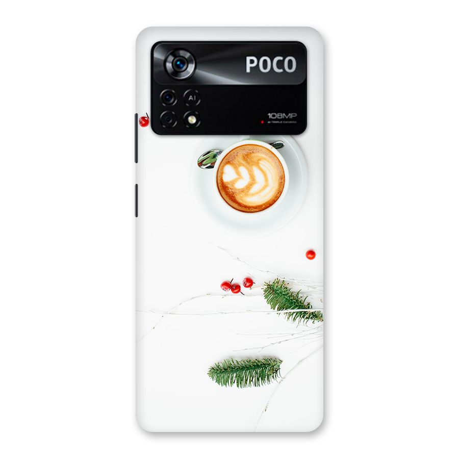 Coffee and Leafs Back Case for Poco X4 Pro 5G