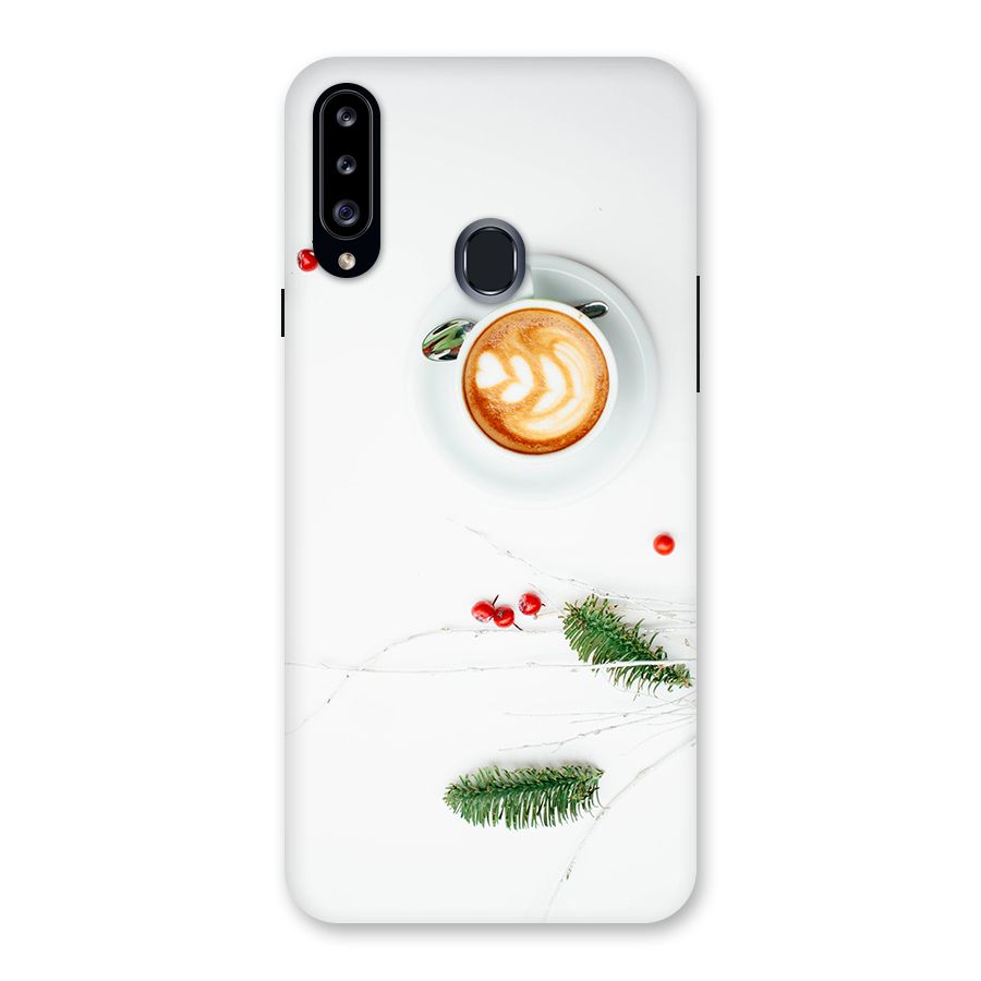 Coffee and Leafs Back Case for Samsung Galaxy A20s