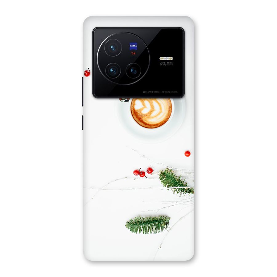 Coffee and Leafs Back Case for Vivo X80