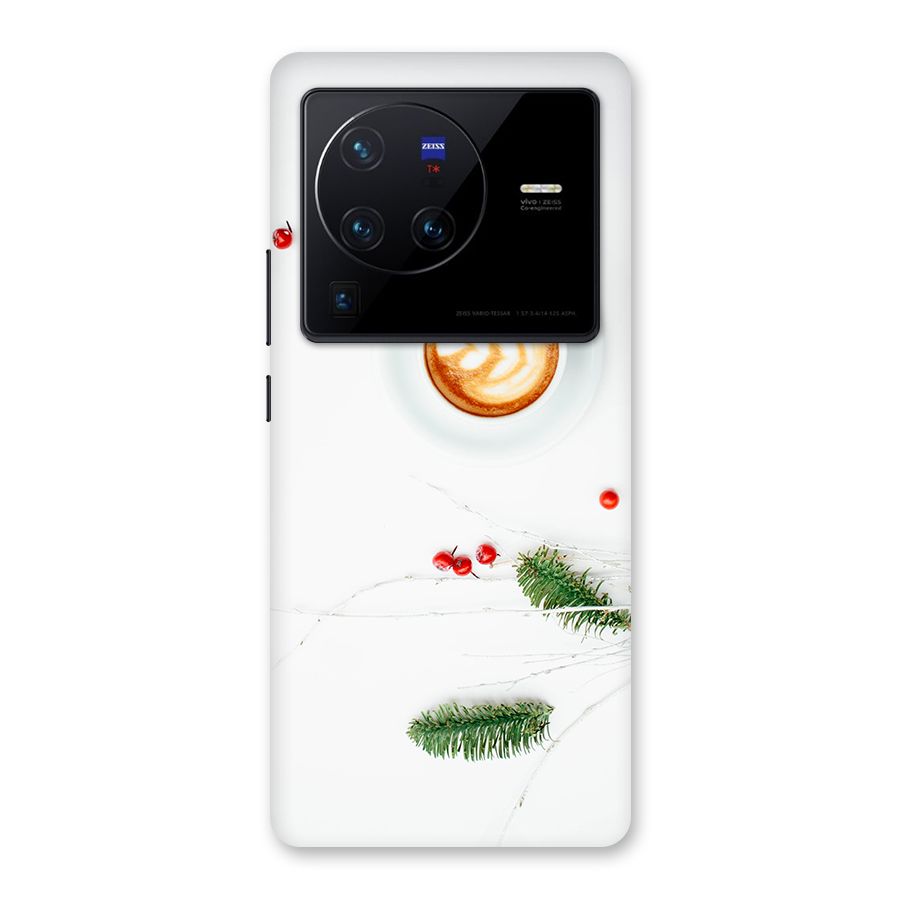 Coffee and Leafs Back Case for Vivo X80 Pro