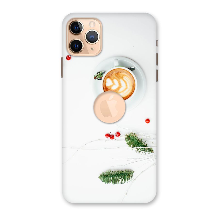 Coffee and Leafs Back Case for iPhone 11 Pro Max Logo Cut