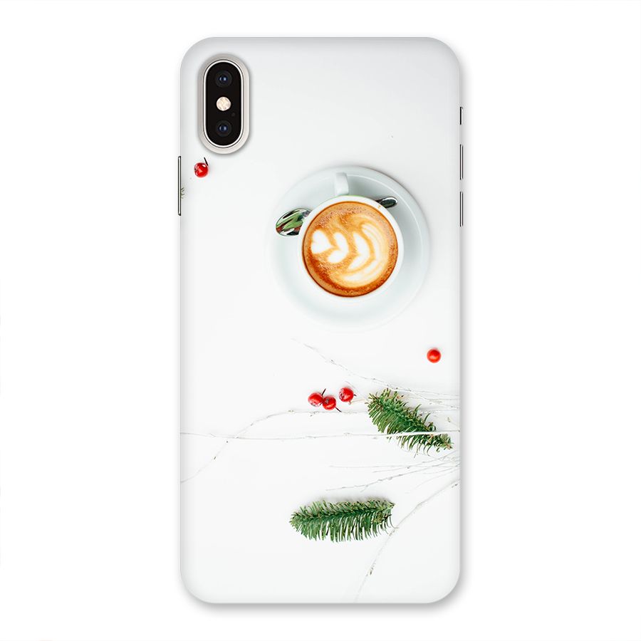 Coffee and Leafs Back Case for iPhone XS Max