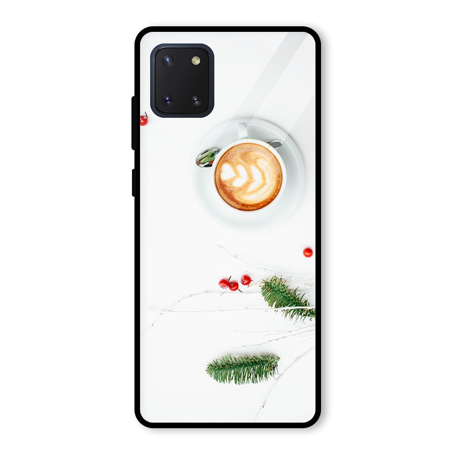 Coffee and Leafs Glass Back Case for Galaxy Note 10 Lite