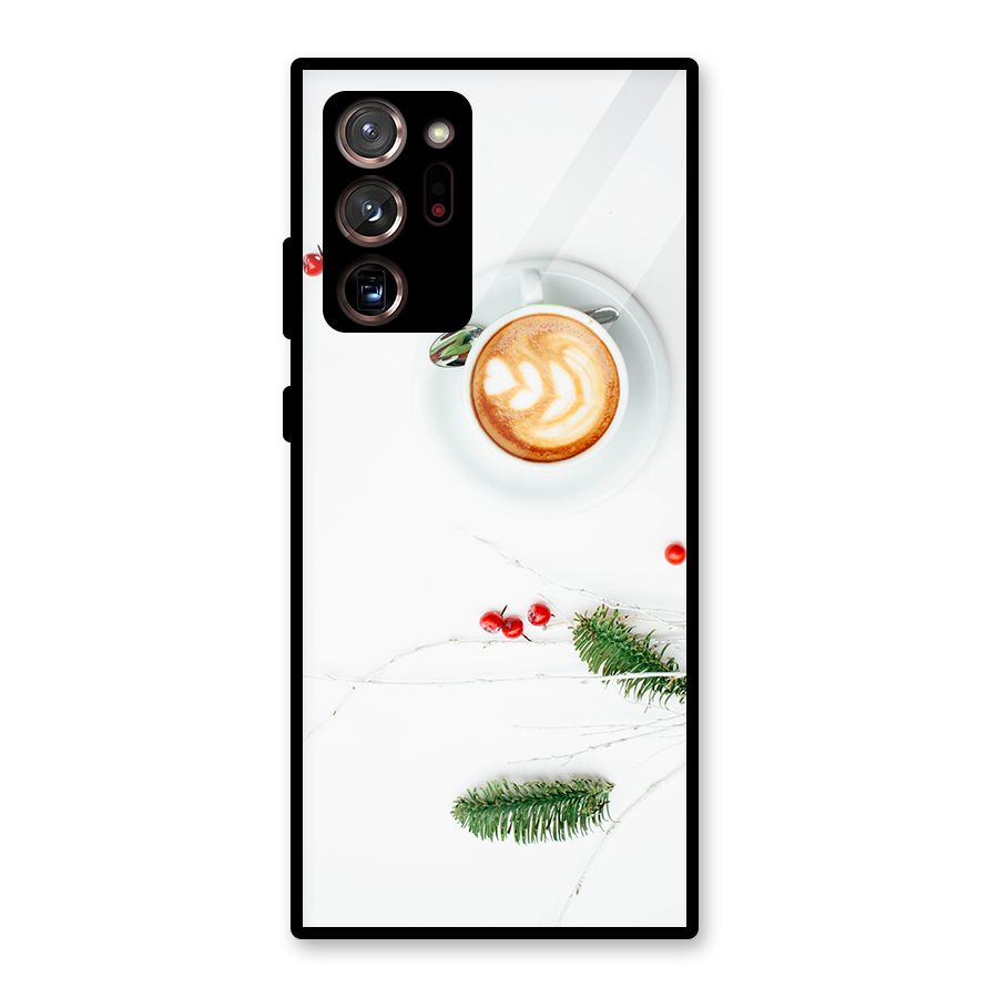 Coffee and Leafs Glass Back Case for Galaxy Note 20 Ultra