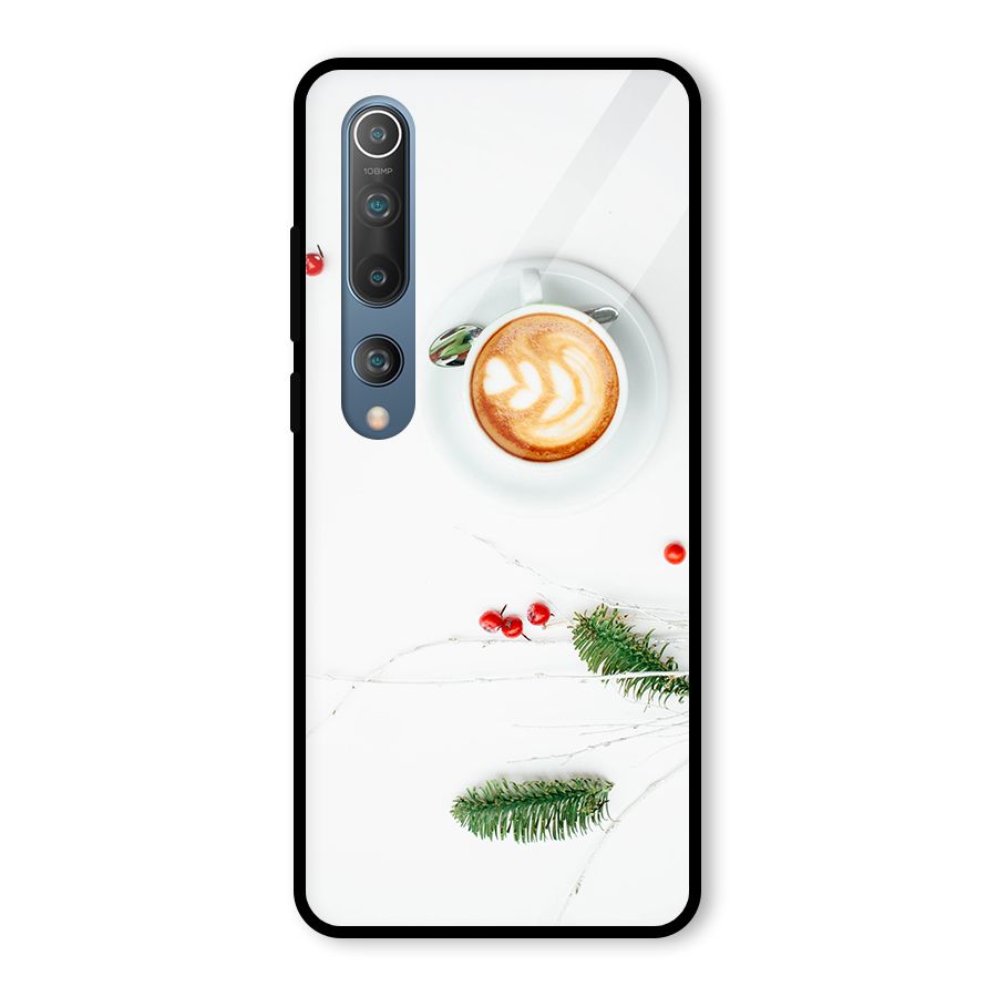 Coffee and Leafs Glass Back Case for Mi 10