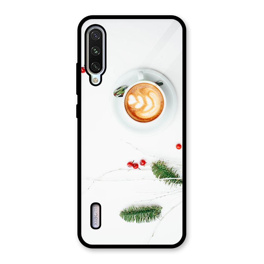 Coffee and Leafs Glass Back Case for Mi A3