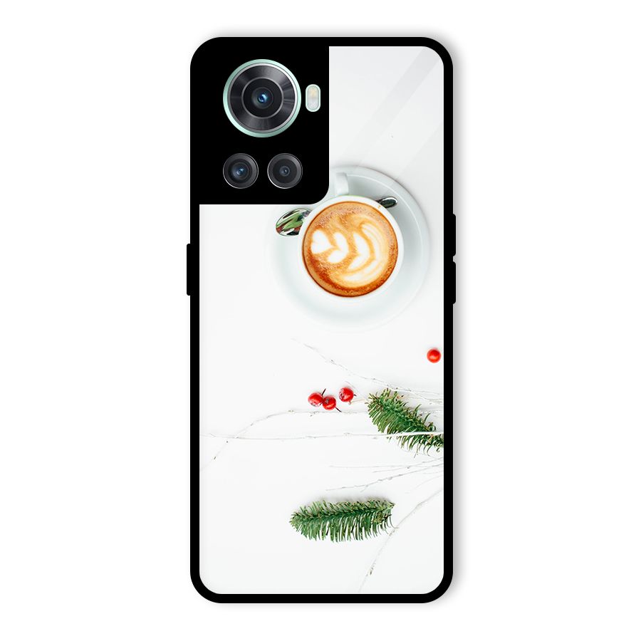 Coffee and Leafs Glass Back Case for OnePlus 10R
