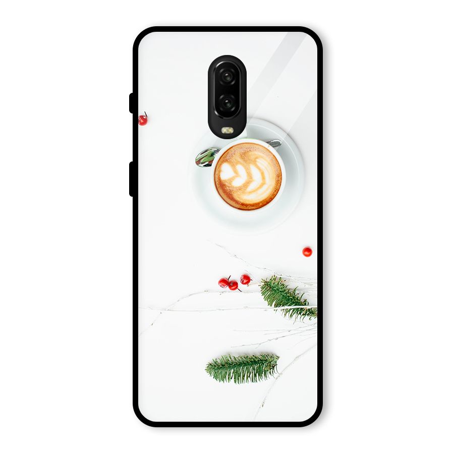 Coffee and Leafs Glass Back Case for OnePlus 6T
