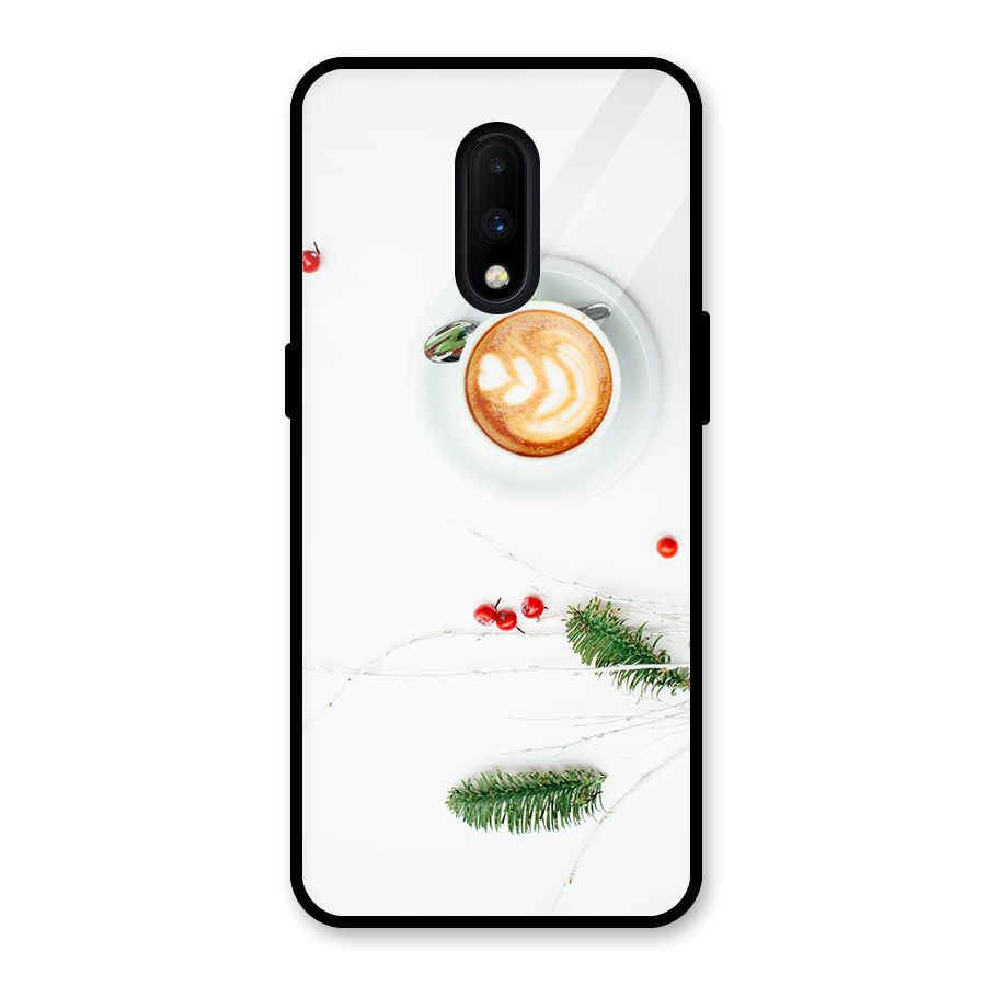 Coffee and Leafs Glass Back Case for OnePlus 7