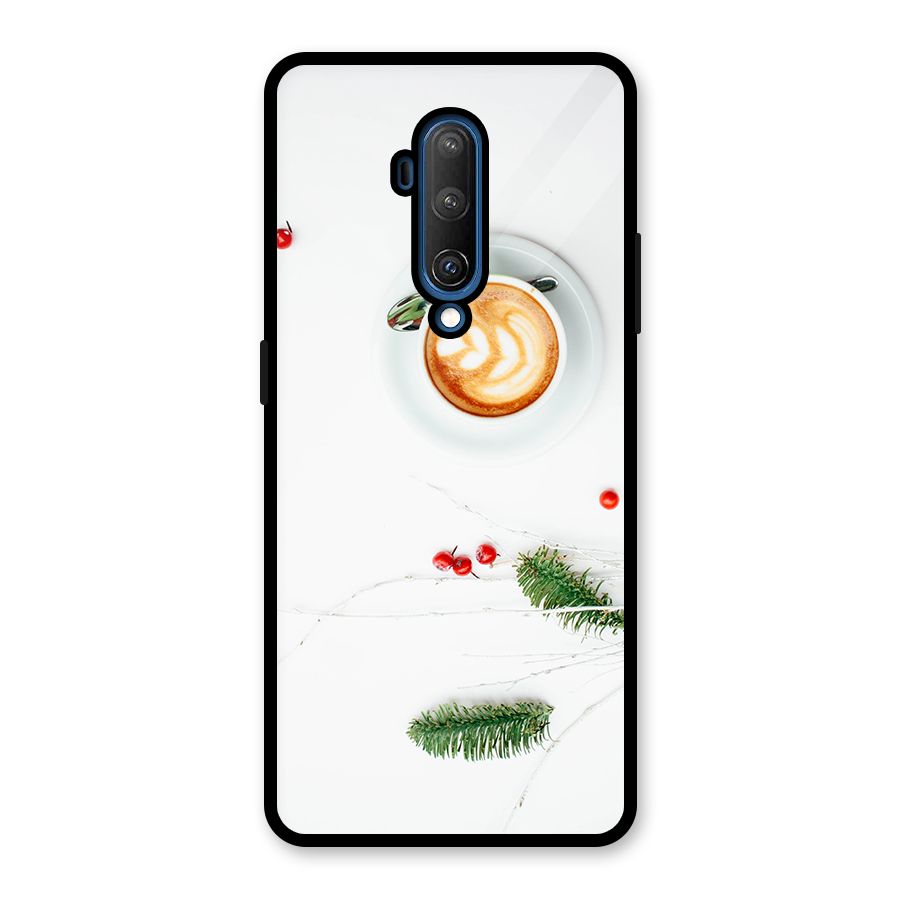 Coffee and Leafs Glass Back Case for OnePlus 7T Pro