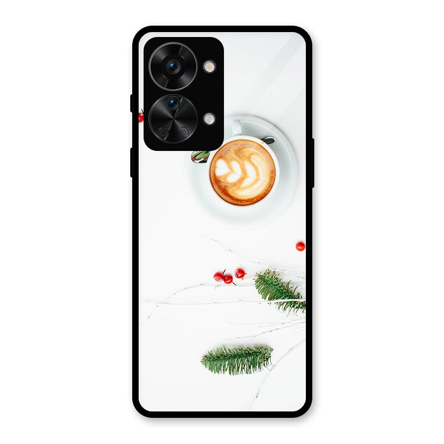 Coffee and Leafs Glass Back Case for OnePlus Nord 2T