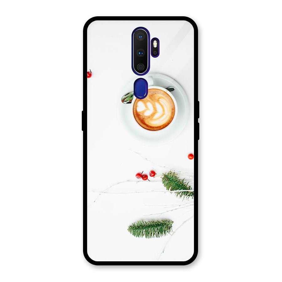 Coffee and Leafs Glass Back Case for Oppo A9 (2020)