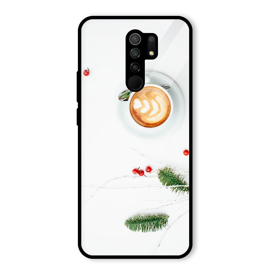Coffee and Leafs Glass Back Case for Poco M2