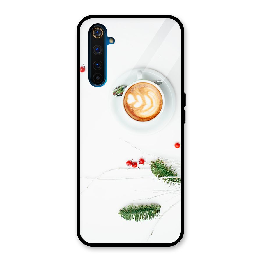Coffee and Leafs Glass Back Case for Realme 6 Pro