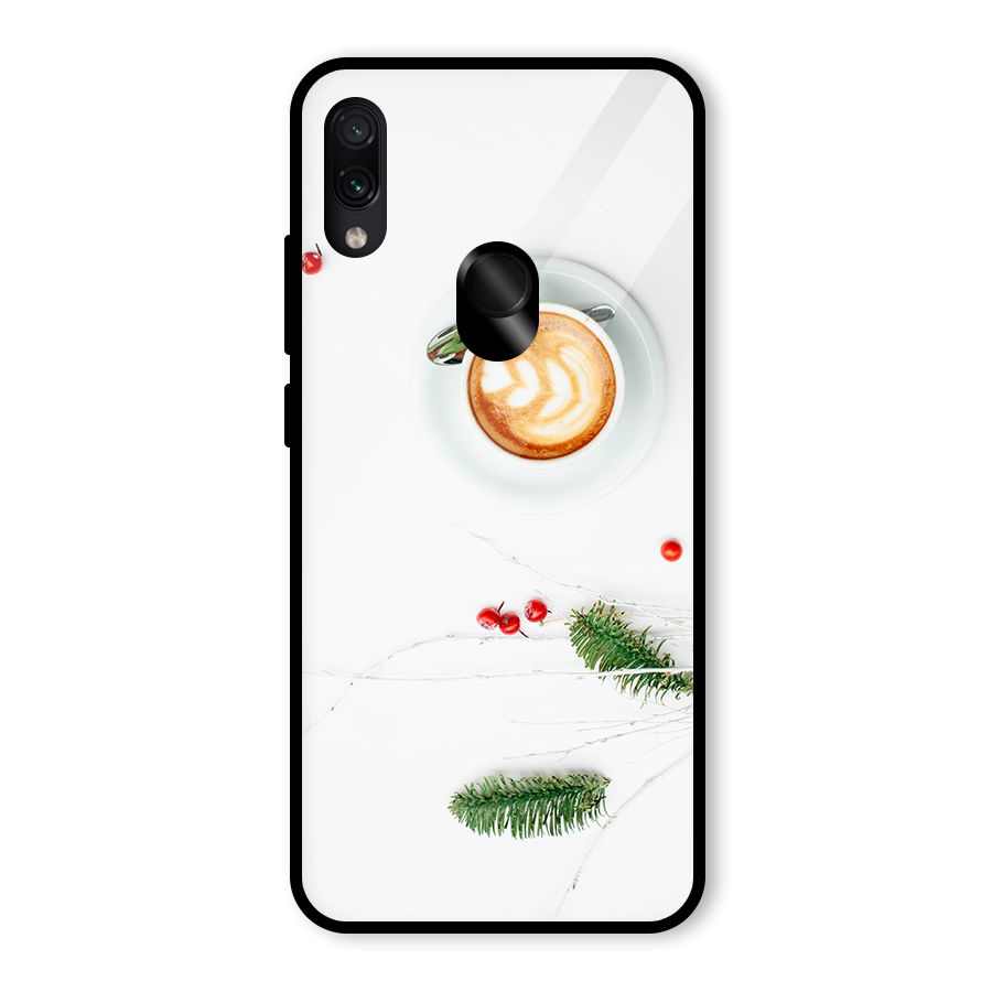 Coffee and Leafs Glass Back Case for Redmi Note 7