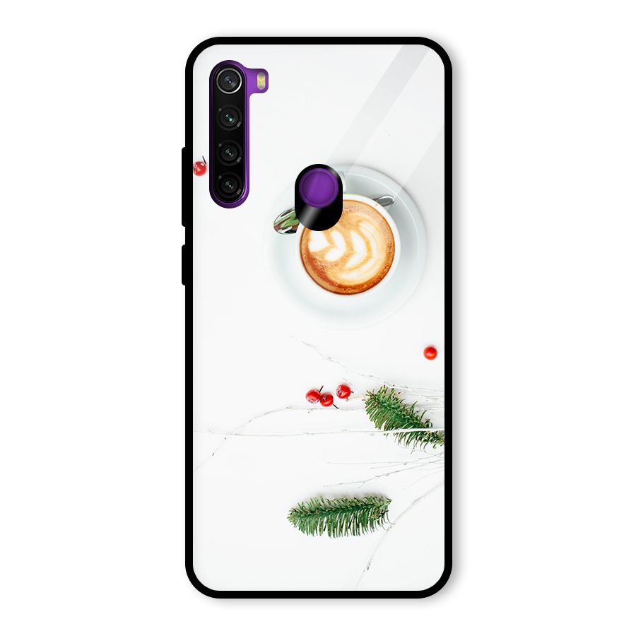 Coffee and Leafs Glass Back Case for Redmi Note 8