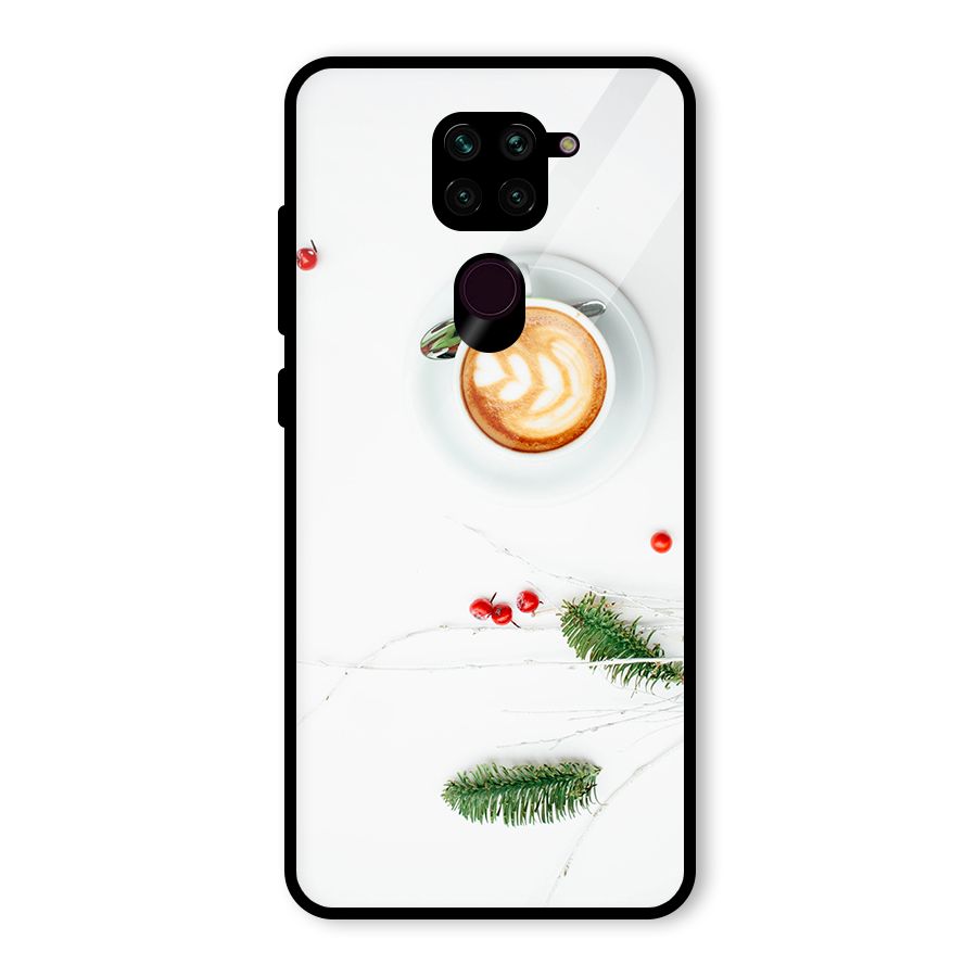 Coffee and Leafs Glass Back Case for Redmi Note 9