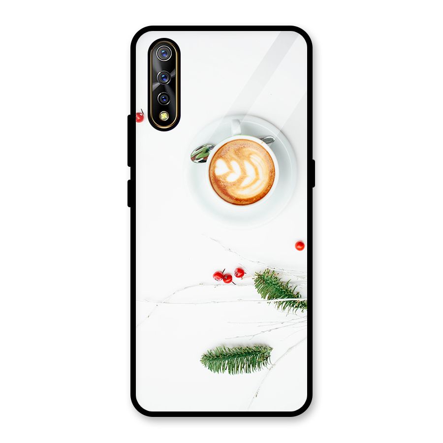 Coffee and Leafs Glass Back Case for Vivo S1